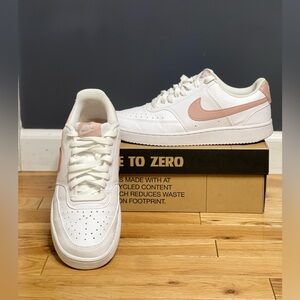 Women’s Nike Court Vision Lo (White/Pink Oxford)